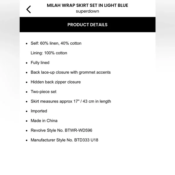 Revolve Superdown Milah Two-Piece Set - Picture 4 of 10